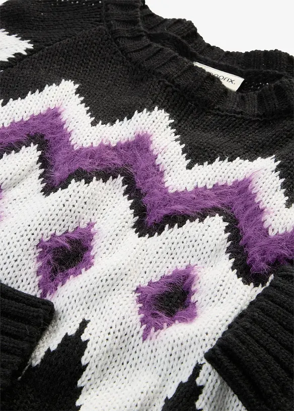Grovstickad Fair Isle-tr&ouml;ja, bonprix