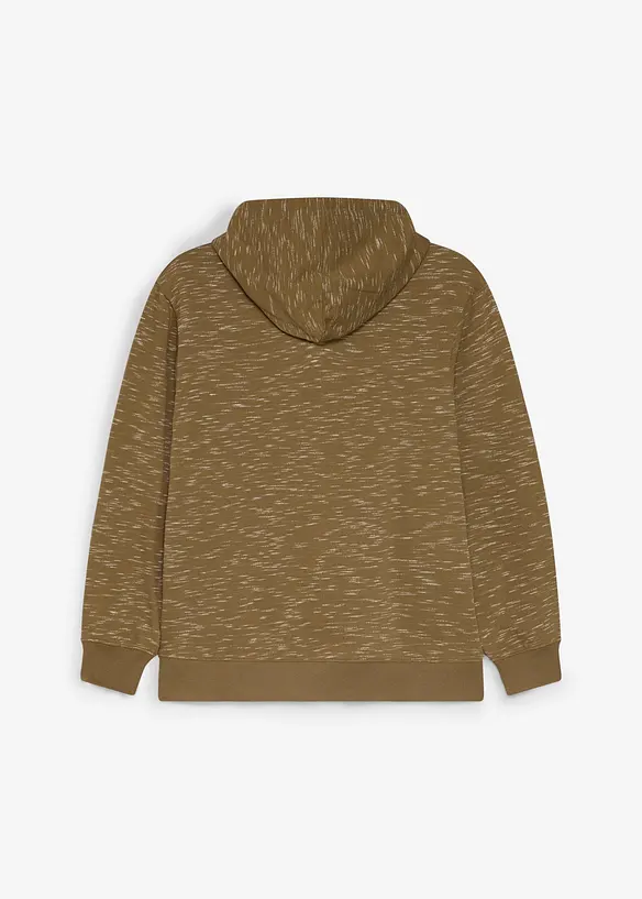 Sweatshirt i mjuk bomullsmix med huva, bonprix