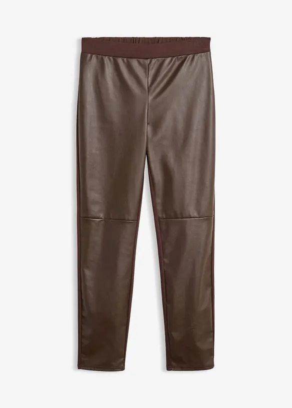 Leggings i skinnimitation med delningss&ouml;mmar p&aring; kn&auml;na, bonprix