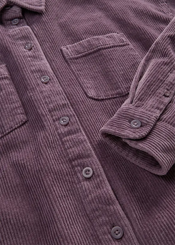 Overshirt i manchester av bomullsmix, bonprix