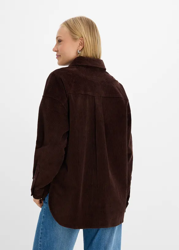 Overshirt i manchester av bomullsmix, bonprix