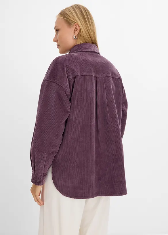 Overshirt i manchester av bomullsmix, bonprix