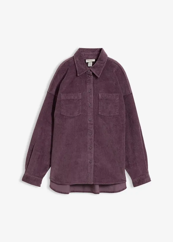 Overshirt i manchester av bomullsmix, bonprix