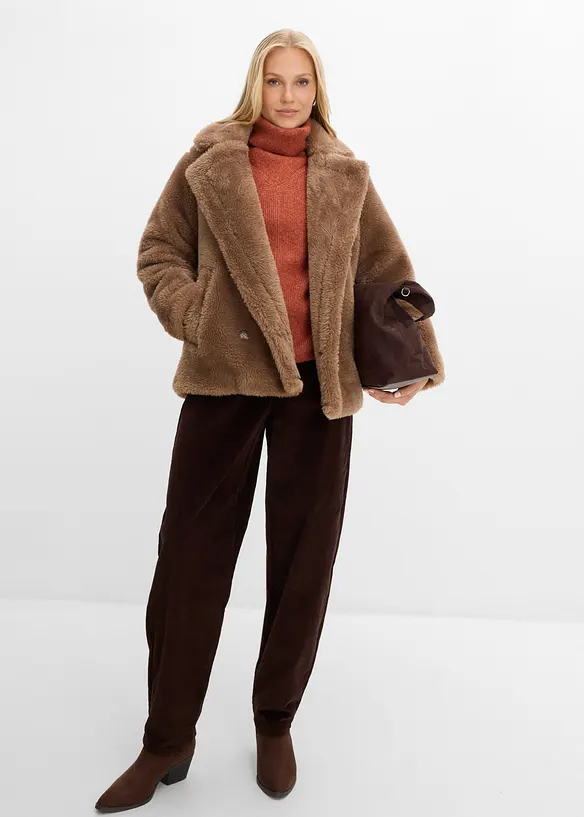 Teddyjacka i oversizemodell, bonprix