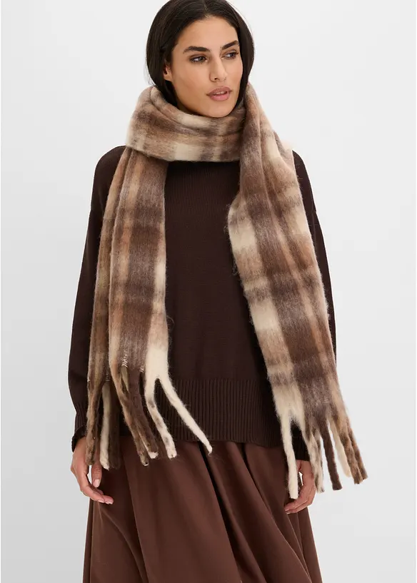 Sjal i fluffigt material, bonprix