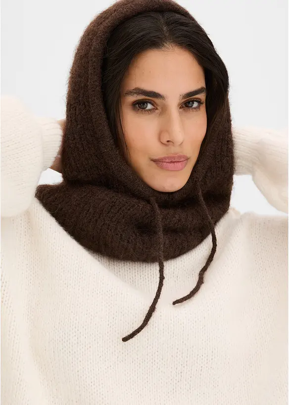 Balaklava i fluffigt material, bonprix