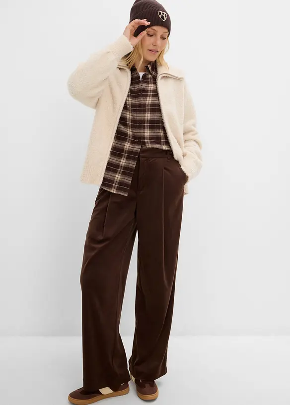 Cardigan i boucl&eacute;garn, bonprix