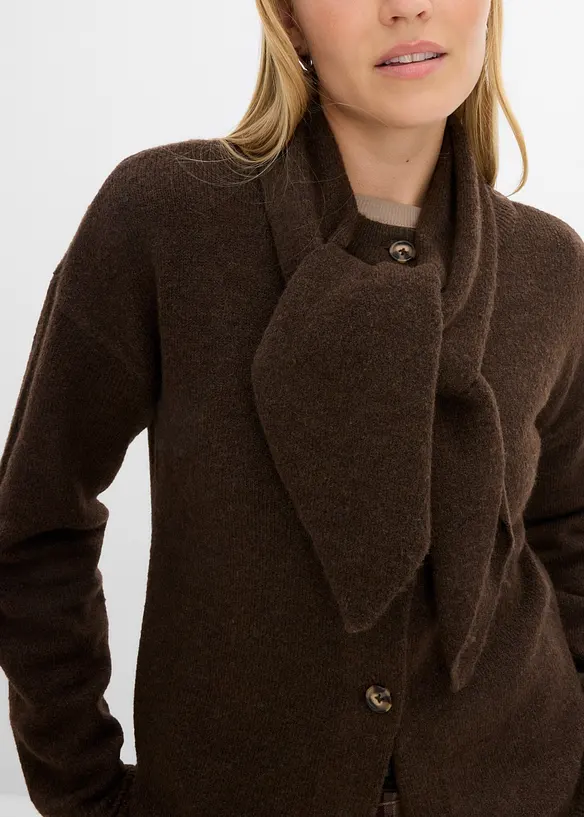 Cardigan med sjalkrage, bonprix