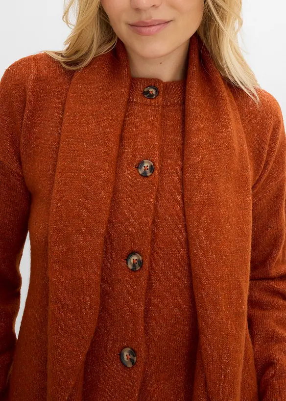 Cardigan med sjalkrage, bonprix