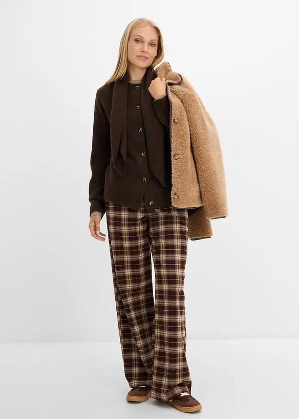 Cardigan med sjalkrage, bonprix