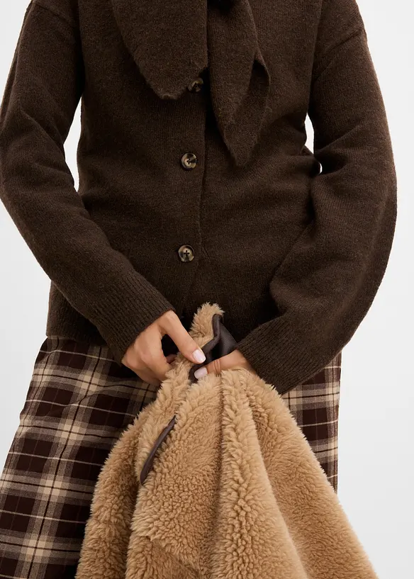 Cardigan med sjalkrage, bonprix