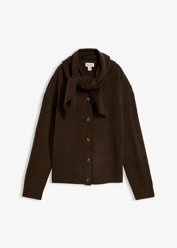 Cardigan med sjalkrage, bonprix