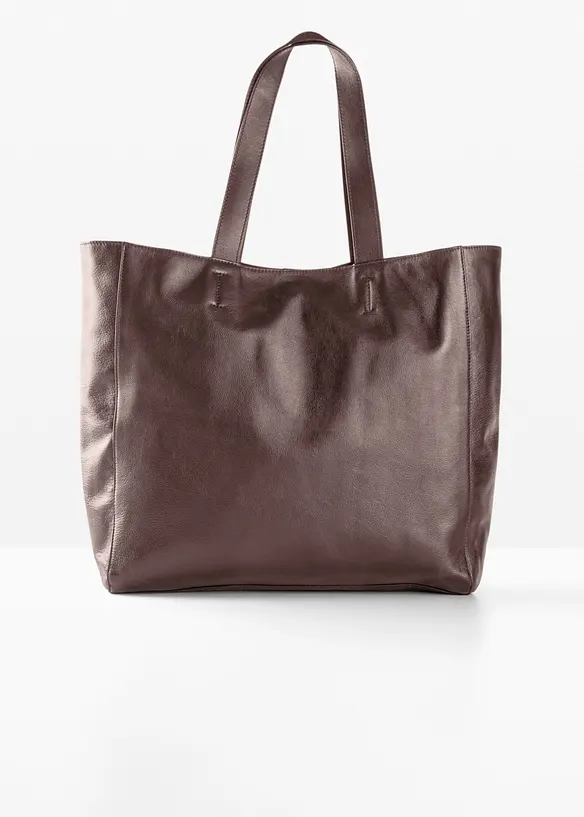 XXL-v&auml;ska i skinn, shopper, bonprix