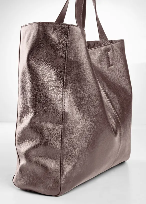 XXL-v&auml;ska i skinn, shopper, bonprix