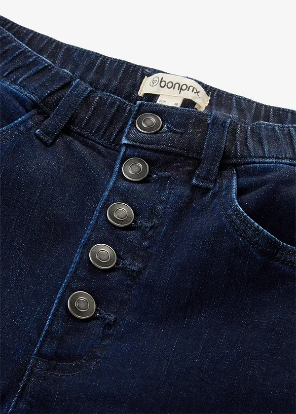 Flared Jeans High Waist, med bekv&auml;m midja, bonprix