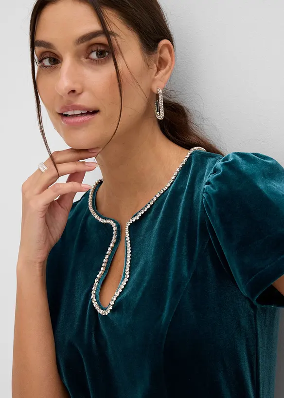 Kl&auml;nning med strass, bonprix
