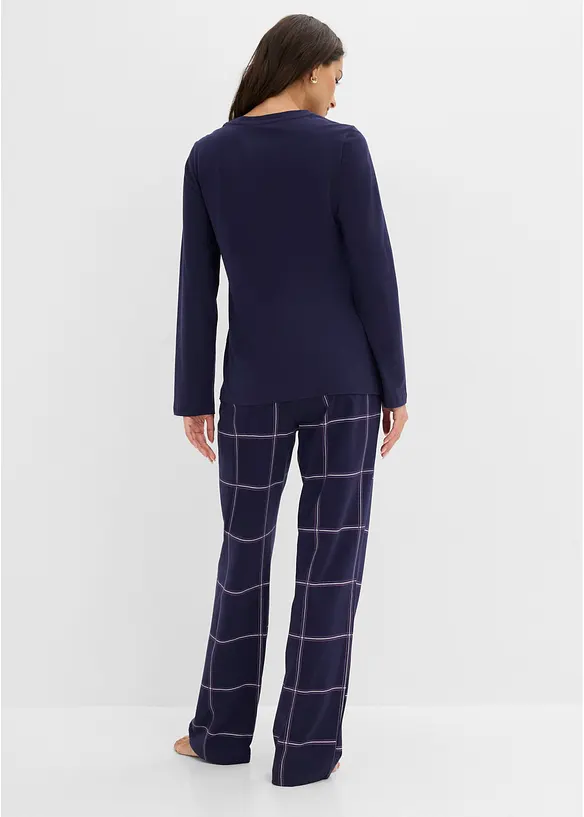 Pyjamas av mjuk bomull med presentp&aring;se, bonprix