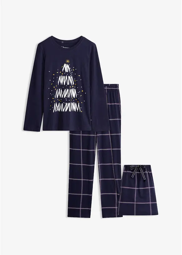 Pyjamas av mjuk bomull med presentp&aring;se, bonprix