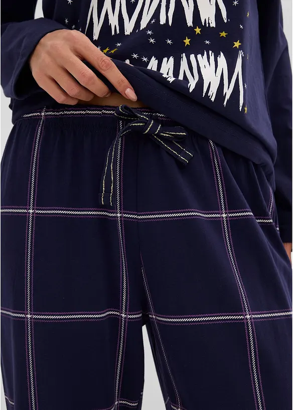Pyjamas av mjuk bomull med presentp&aring;se, bonprix