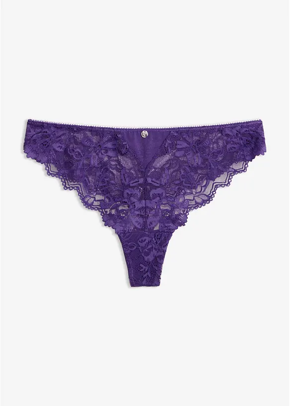 Stringtrosa med mjuk spets, bonprix