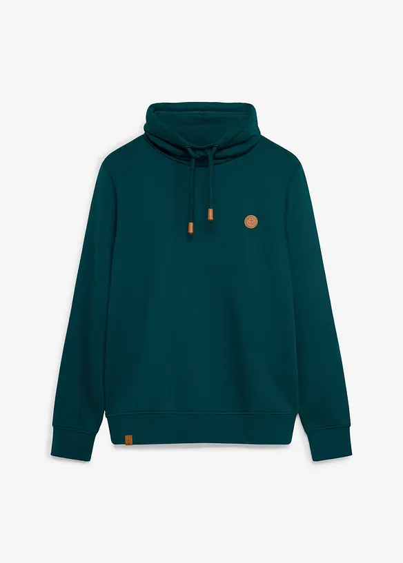 Sweatshirt av stabilt material med polyuretandetaljer, bonprix