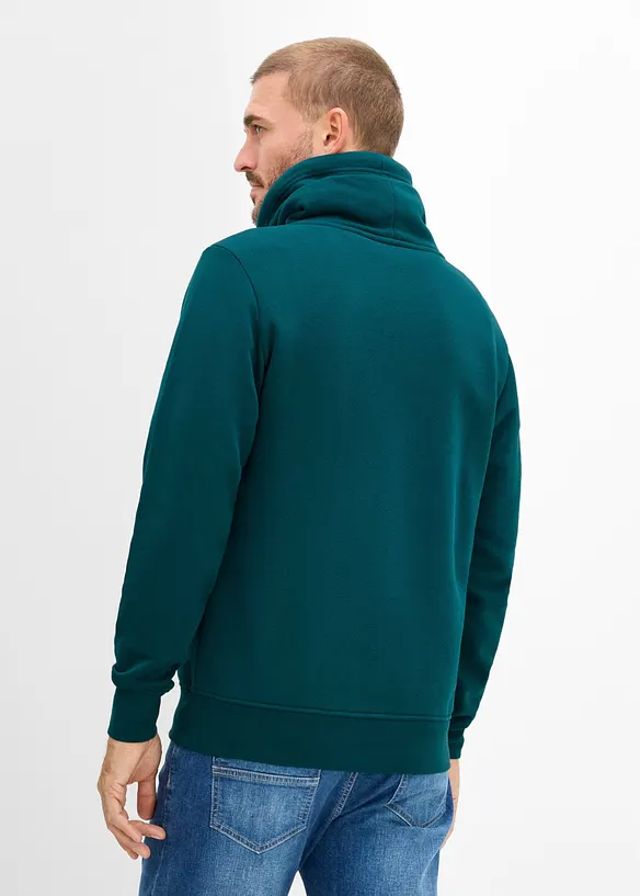 Sweatshirt av stabilt material med polyuretandetaljer, bonprix