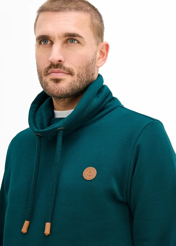 Sweatshirt av stabilt material med polyuretandetaljer, bonprix