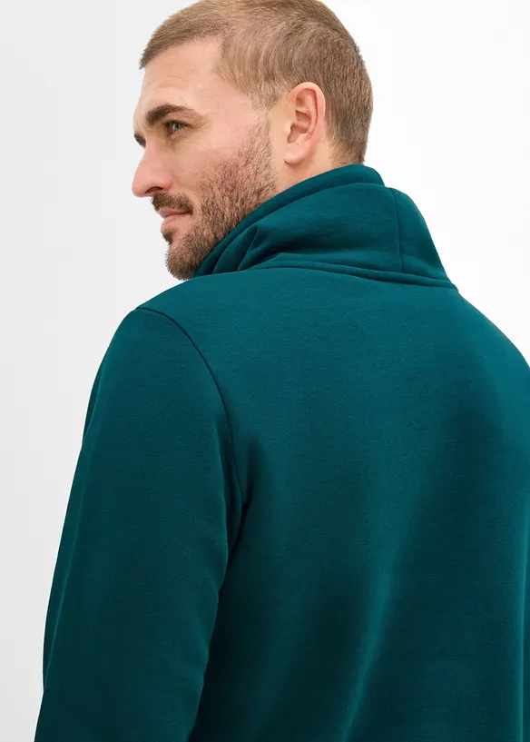 Sweatshirt av stabilt material med polyuretandetaljer, bonprix