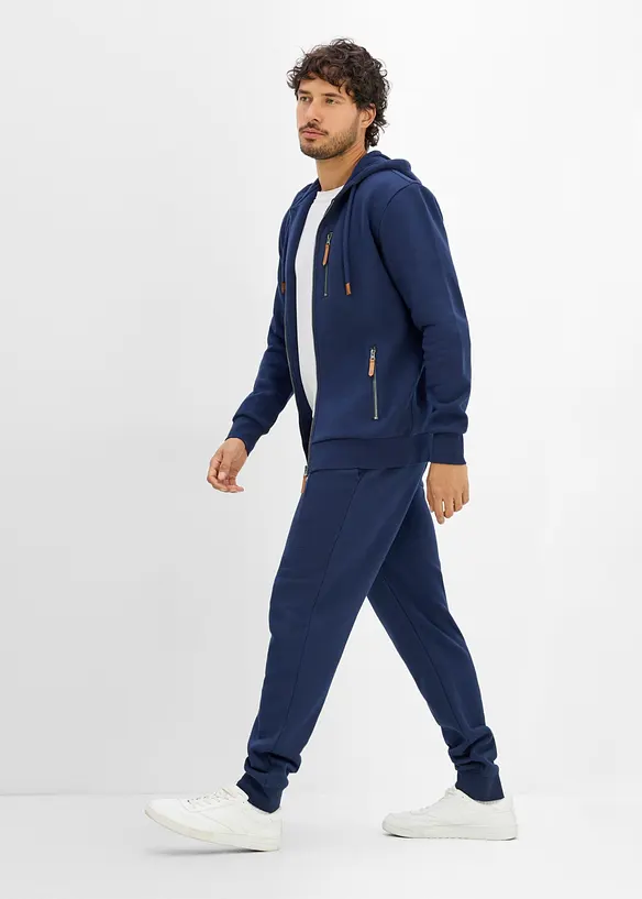 Joggingbyxa av stabilt material med polyuretandetaljer, bonprix