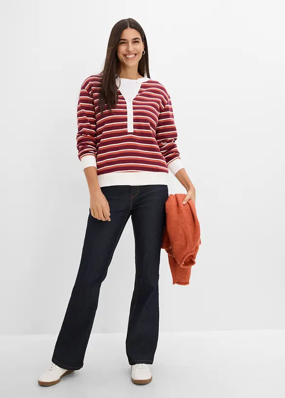 Sweatshirt i ekologisk bomull, bonprix