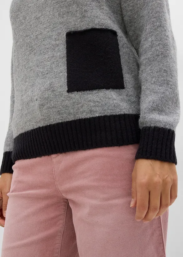 Stickad tr&ouml;ja i Loose Fit, bonprix