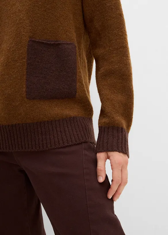 Stickad tr&ouml;ja i Loose Fit, bonprix
