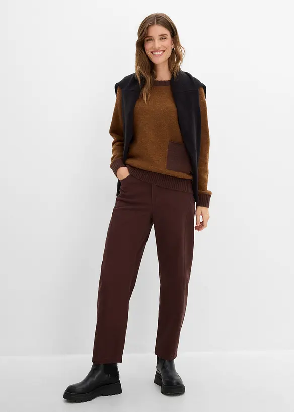 Stickad tr&ouml;ja i Loose Fit, bonprix