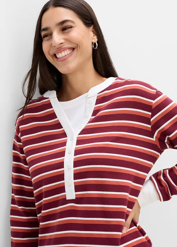 Sweatshirt i ekologisk bomull, bonprix