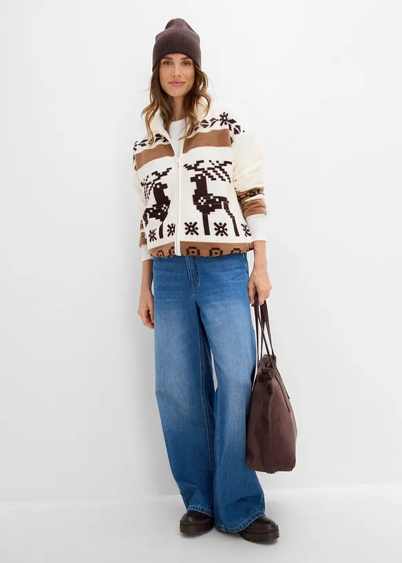 Jacka i teddyfleece, bonprix