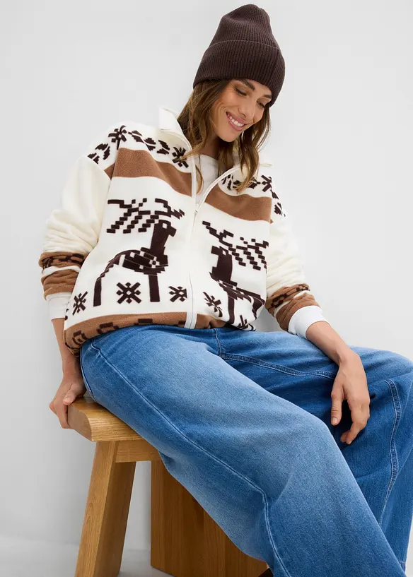 Jacka i teddyfleece, bonprix