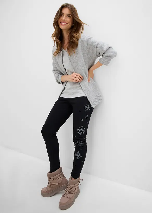 Leggings med teddyfoder, bonprix