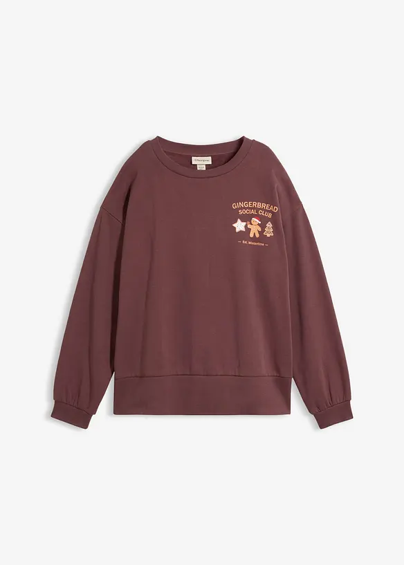 Oversizesweatshirt i bomull, bonprix