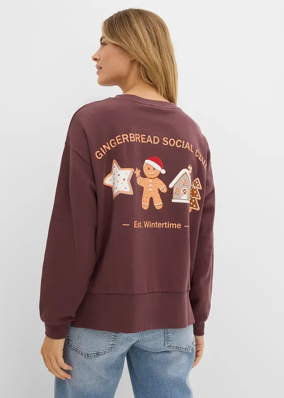 Oversizesweatshirt i bomull, bonprix