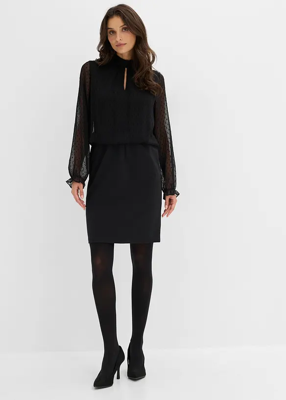 Overknee-strumpbyxa med julmotiv 60 DEN, bonprix