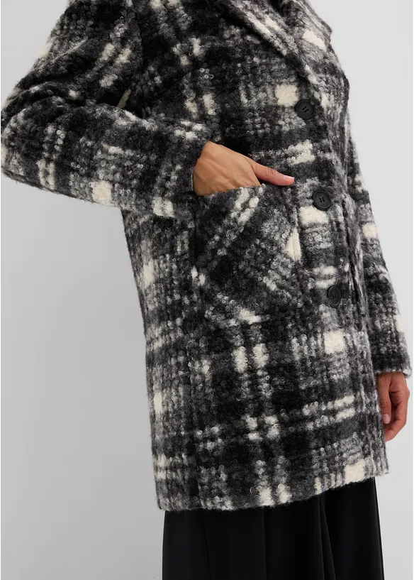 Teddyjacka med yllelook, bonprix