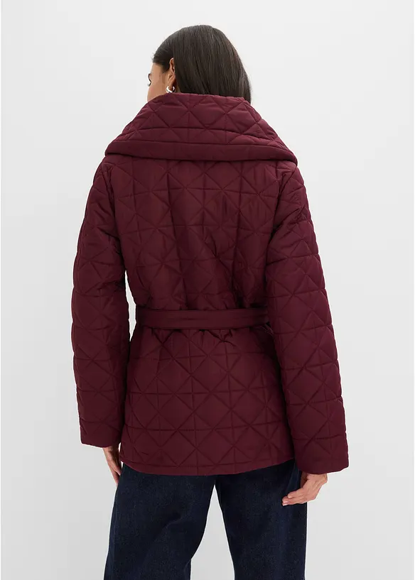 Quiltad jacka med knytband, vattenavvisande, bonprix