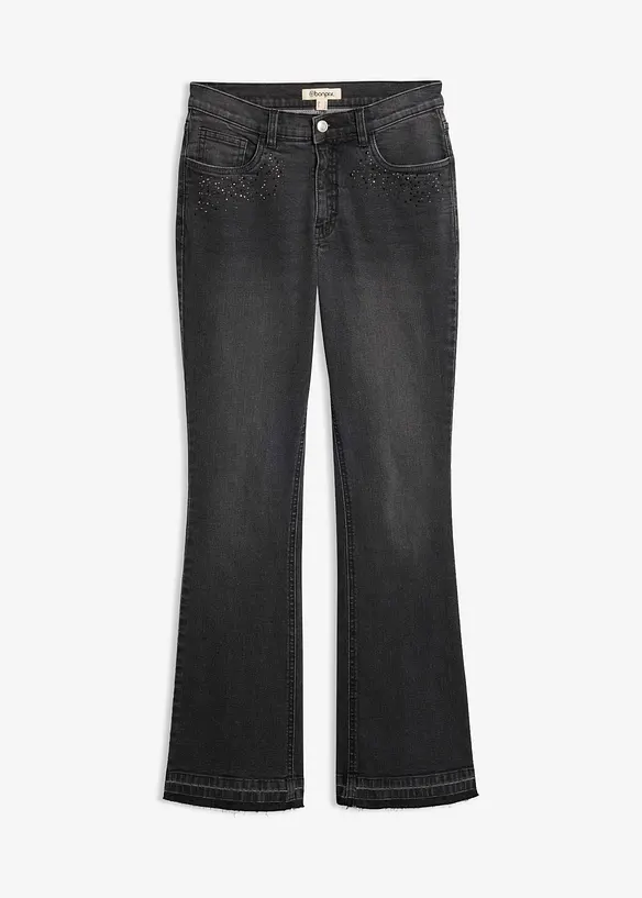 Bootcut-jeans med High Waist, bonprix