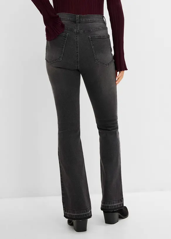 Bootcut-jeans med High Waist, bonprix