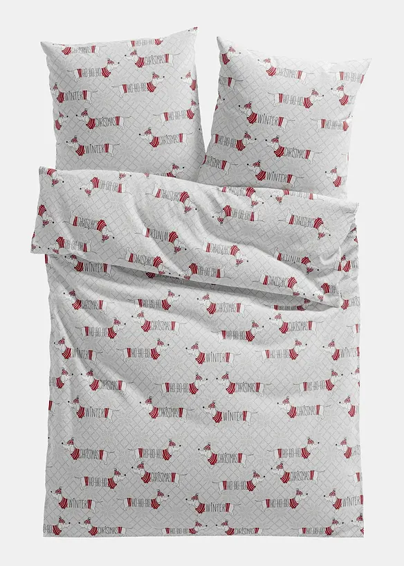 P&aring;slakanset i flanell med julmotiv, bonprix