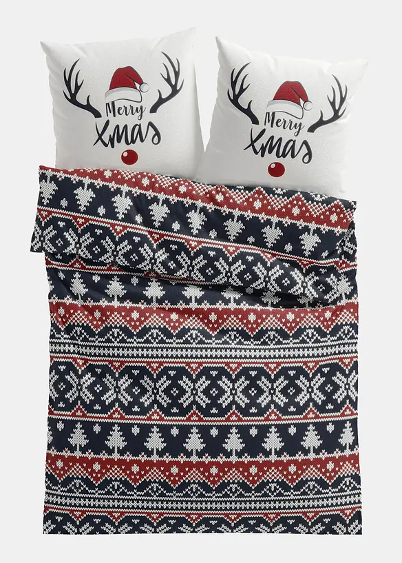 P&aring;slakanset i flanell med julmotiv, bonprix