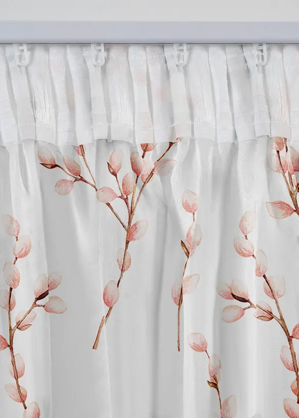 Gardin med l&auml;tt struktur och &aring;tervunnen polyester (1-pack), bonprix