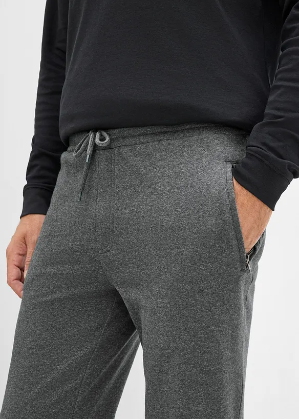 Joggingbyxa med fickor med dragkedja, bonprix