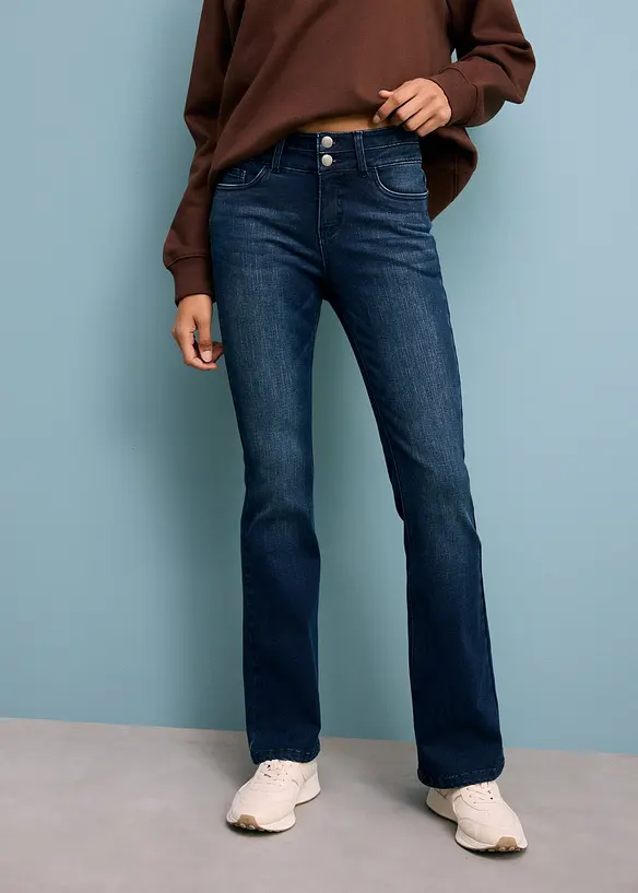 Bootcut Jeans High Waist, Shaping, bonprix