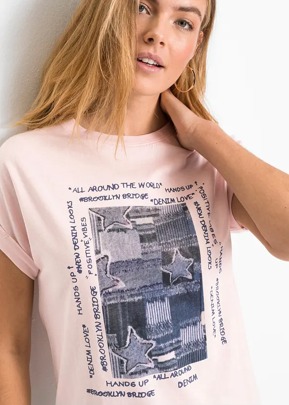 Topp av mjuk viskosmix, bonprix